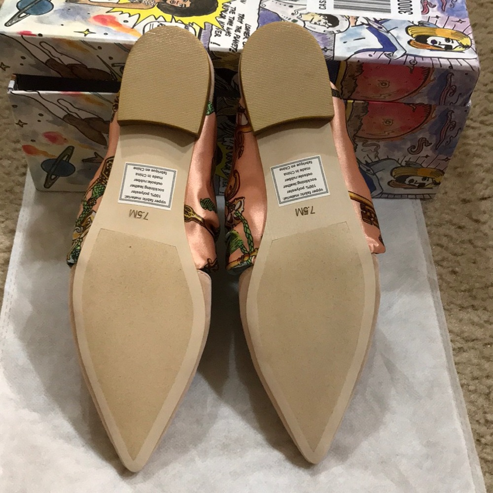 NIB Anthropologie Jeffrey Campbell Charlin Bow Mules 7.5 - Picture 6 of 8